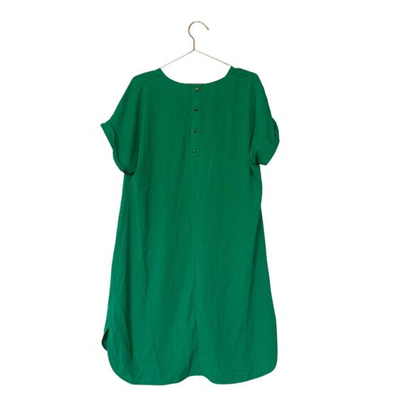 A New Day Green V-Neck Short Sleeve Dress - Size XXL - Picture 3 of 6